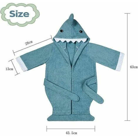 Bébé Enfants Kids Peignoir à Capuche à Capuche Peignoir à Capuche Serviette – Image 3