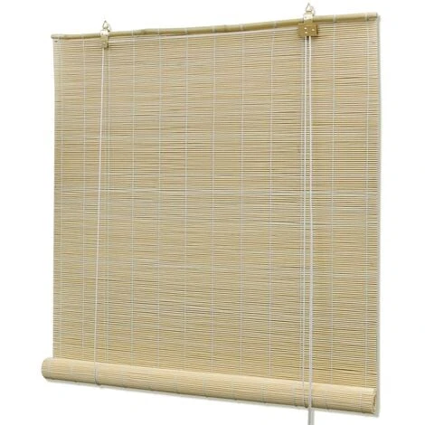 Store à Rouleau Bambou Naturel 80x160 Cm VidaXL
