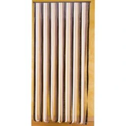 Rideau De Porte LaniĂšres Plastique Marron/beige