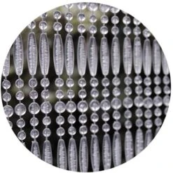 Rideau De Porte En Perles Transparentes Frejus 90 X 210 Cm