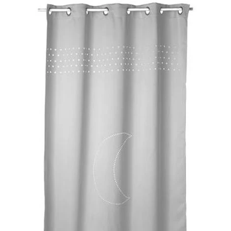 Rideau Occultant Enfant En Polyester Coloris Gris - Dim : L 140 X L 260 Cm - PEGANE -