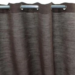 TRIBU - Rideau En Jute Et Coton Marron 150x250