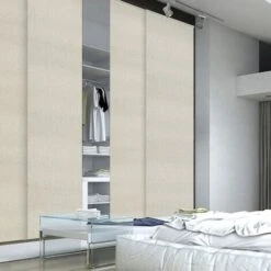 Kit Complet Panneaux Japonais 60cm - Taupe - L115 X H250cm