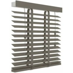 Store Horizontal Bois 50 Mm 80x180 Cm Taupe Decosol