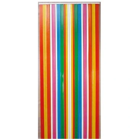 Rideau De Porte à Lanière Antilles Multicolore 120 X 220 - MOREL