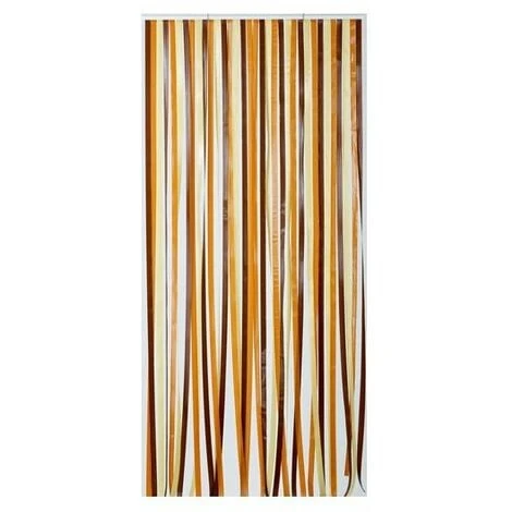 Rideau Portiere Antille Brun Beige 100x220cm - MOREL