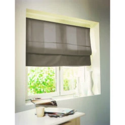 Store Bateau Voile En Lin Taupe 100 X 180 Cm