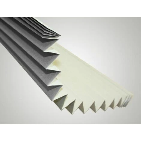 Gardinia 33407 Easyfix Thermo Plissee Store Plissé Occultant à 2 Rails Blanc 70 X 130 Cm