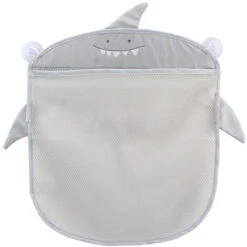 Organisateur De Jouets De Bain Pour Bébé, Sac De Rangement Pour Jouets Pour Salle De Bain Et Baignoire, Filet De Rangement En Maille Pour Accessoires De Douche, 2 X Ventouse——grise