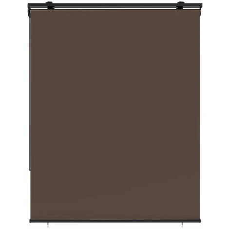 Lot De 4 Stores Enrouleur D'extérieur 120x225 Cm HOUSTON Taupe Universel – Image 3