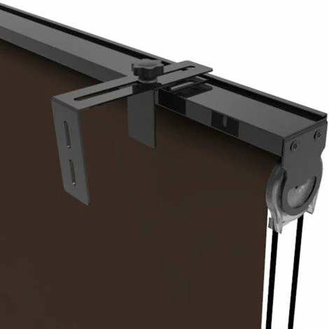 Lot De 4 Stores Enrouleur D'extérieur 120x225 Cm HOUSTON Taupe Universel – Image 4