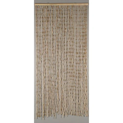 Rideau Portière Maïs Nuage Blanc 90 X200 Cm Beige