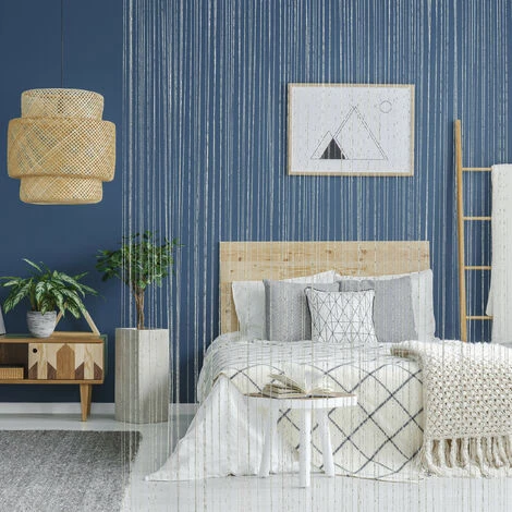 Relaxdays Rideau Fils Blanc Brillant Rideau De Porte Fenêtre Rideau De Fil Différentes Dimensions. – Image 5