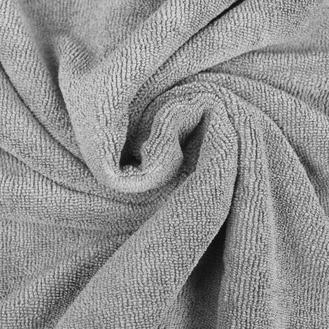 Serviette Poncho De Bain Ou De Plage Avec Poche - Enfant - Gris - Vivezen – Image 3