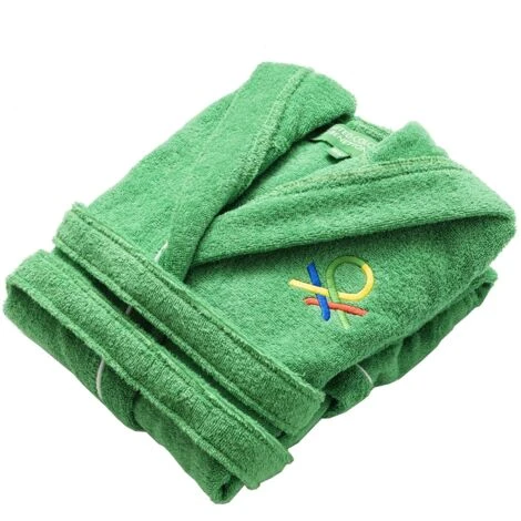 Benetton PEIGNOIR ENFANT 7-14 ANS 380GSM 100% COTON ENFANTS VERT â Image 2