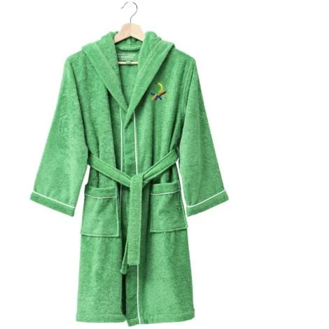 Benetton PEIGNOIR ENFANT 7-14 ANS 380GSM 100% COTON ENFANTS VERT â Image 3