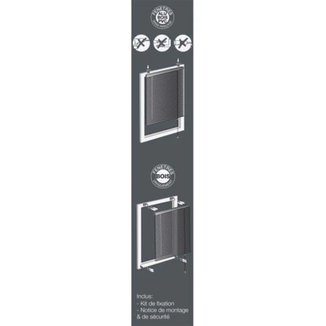 Store à Lamelles Vénitien 40x180cm Cuivre – Image 4