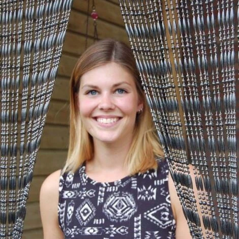 Rideau De Porte En Perles Noires Fréjus 100x230 Cm – Image 2