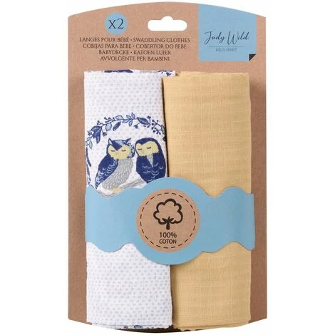 Lot De 2 Langes Pour Enfant - 90 X 70