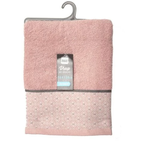 Drap De Douche Jacquard Belina 70x130cm Rose â Image 5