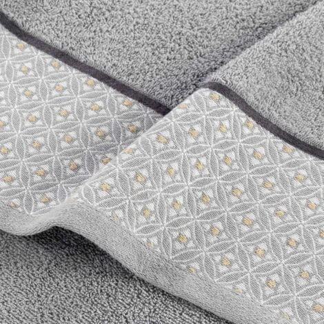 Drap De Douche Jacquard Belina 70x130cm Gris â Image 2