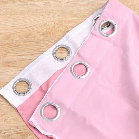 Rideau Occultant Étoile Superposition Rideaux Occultants Enfants Rideaux Occultants Rideau De Fenêtre Pour Chambre Salon Salle De Bain (Rose) – Image 3