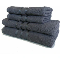 Ensemble 2 Serviettes 90 X 150 Cm - Gris