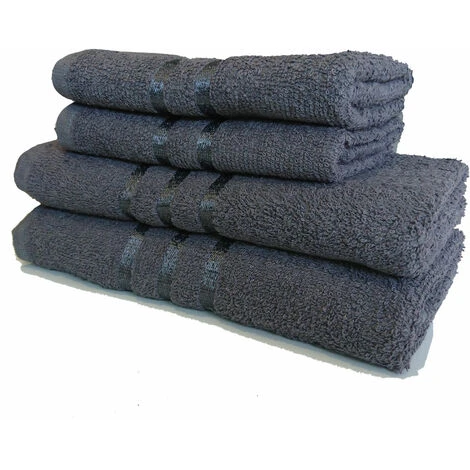 Ensemble 2 Serviettes 90 X 150 Cm - Gris