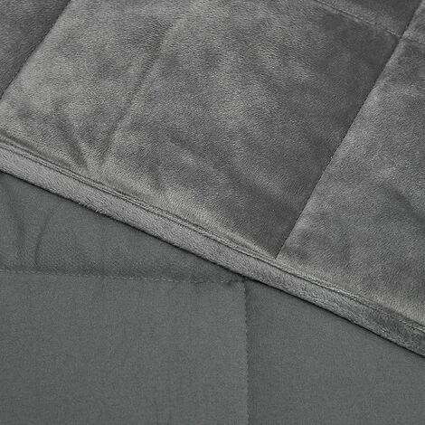 WOLTU Couverture Pondérée Gris. 150x200cm. Couverture Lestée Anti-Stress En Microfibre Pour Adulte. Poids 11kg – Image 4