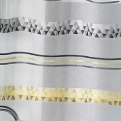 Store Bateau En étamine à Rayures Géométriques Bambou 45 X 130 Cm