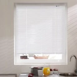 Store Vénitien Aluminium 25mm - Blanc - L50 X H130cm