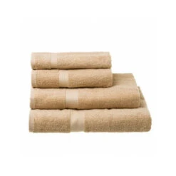 Serviette Invité / Essuie-mains 100% Coton Beige - 30x50cm