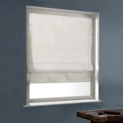 Store Bateau Tamisant Panama - Gamme Must - Blanc Perle - L60 X H180cm