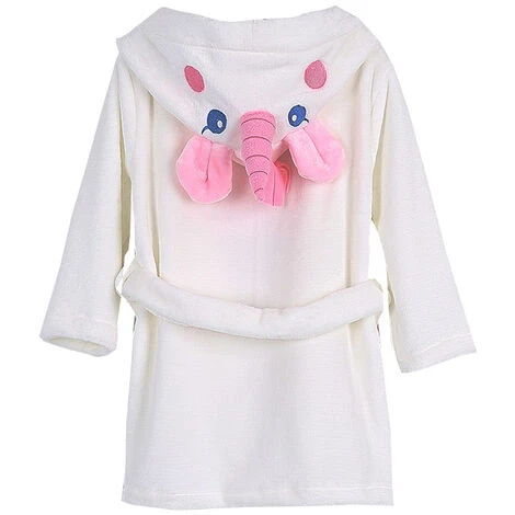 Enfants Peignoir Garçons Filles à Capuche Robes Enfant Doux Pyjamas Vêtements De Nuit Peignoir En Flanelle Vêtements De Maison Pour Enfants Macaron