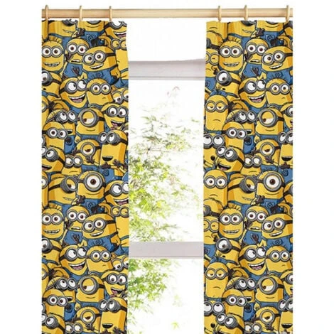 Rideaux Minions Moi Moche Et Méchant - 168 Cm X 137 Cm