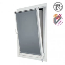 Store Occultant EasyFix, Installation Sans Perçage, Argent, 45 X 180cm