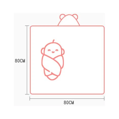 Cape De Bain Bébé à Capuche, Coton Sortie De Bain Bébé Avec Design Animal, Drap Serviette De Bain Pour Bébé Nouveau-né (chaton Rose) – Image 3