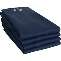 Deconovo Lot De 4 Rideau Occultant Thermique, 140x180 Cm, Bleu Marine