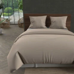 Leo Jeté De Lit, Microfibre, Ecru, Par Soleil D'ocre - 220 X 240 Cm