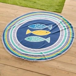 Serviette De Plage Modele Blue Lagoon