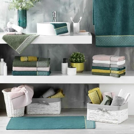 Lot De 2 Gants De Toilette Art-Chic Beline Gris â Image 2