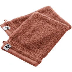 Lot De 2 Gants De Toilette Coton Bio Garance Terracotta