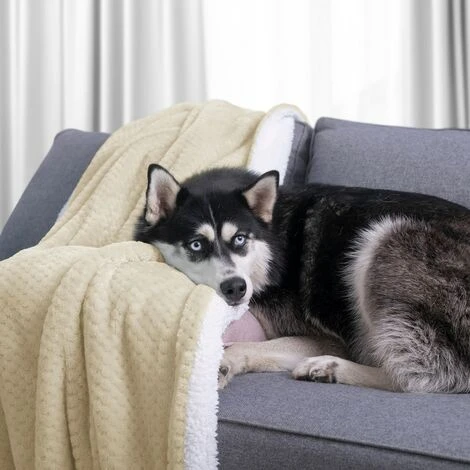 Couverture Double Face Beige, 70x150 Cm â Image 4