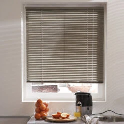 Store Vénitien Aluminium 25mm - Ficelle - L50 X H175cm