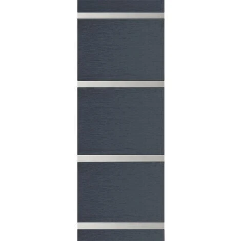 Panneau Japonais Voile Barre Alu - Gris - L45 X H260cm – Image 2