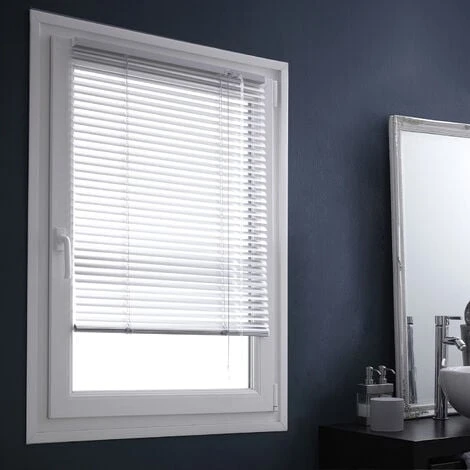 Store Vénitien Aluminium 25mm Sans Percer - Gris - L37 X H150cm