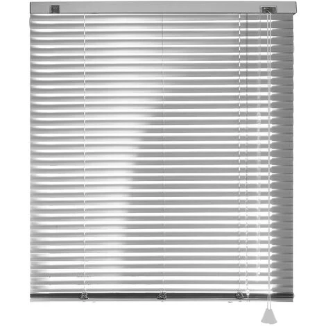 Store Vénitien Aluminium 25mm Sans Percer - Gris - L37 X H150cm – Image 2