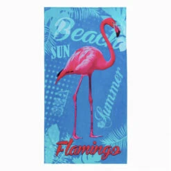 Drap De Plage 90x170 Cm En Coton FLAMAND ROSE