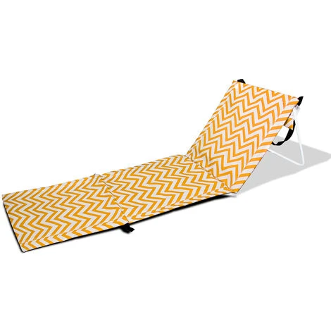Matelas Pliant Hamac 170x54x35 Cm ZIGZAG Jaune