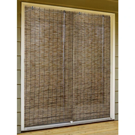 Store Enrouleur 100% Bambou Naturel Marron Taille 90X200 CM â Image 3
